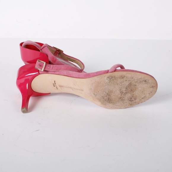 DVF pink patent sandals kitten heels size 10 M - Picture 2 of 6